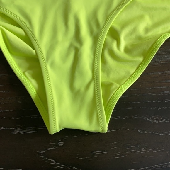Lime green hipster bikini bottom braided sides L - Picture 5 of 12